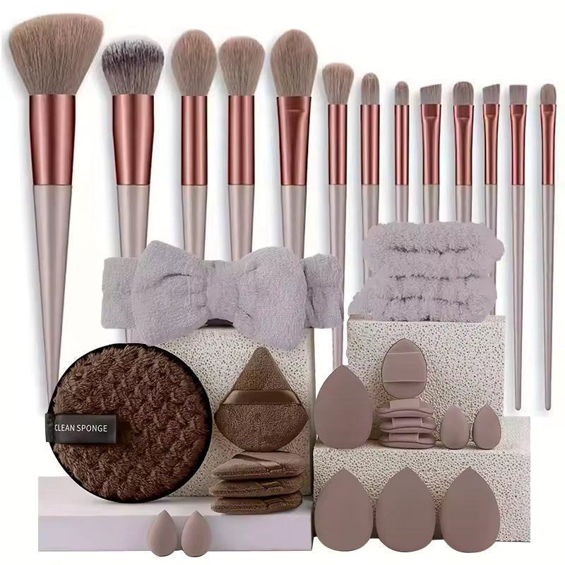 Beauty™ Luxe 30-Piece Complete Makeup & Skincare Tool Set
